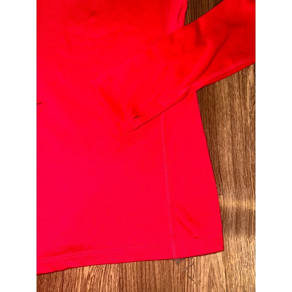 Nike Therma-FIT Womens Red Half Zip Long Sleeve Running Top Small 380998-691 - Picture 10 of 11
